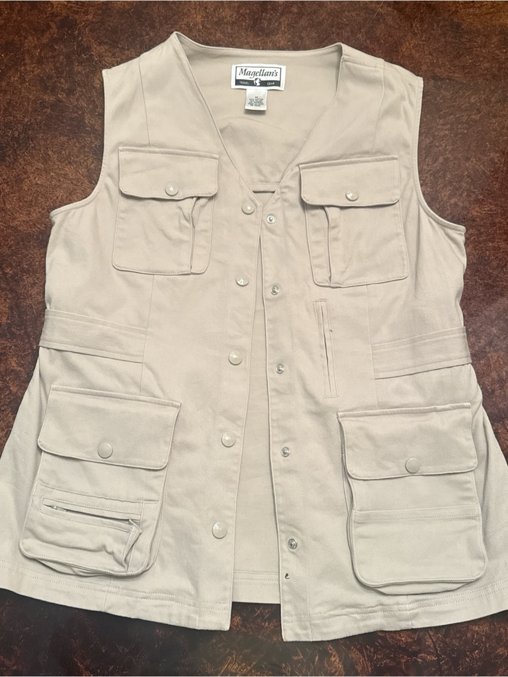 Magellan Outdoors Beige Utility Fishing Vest